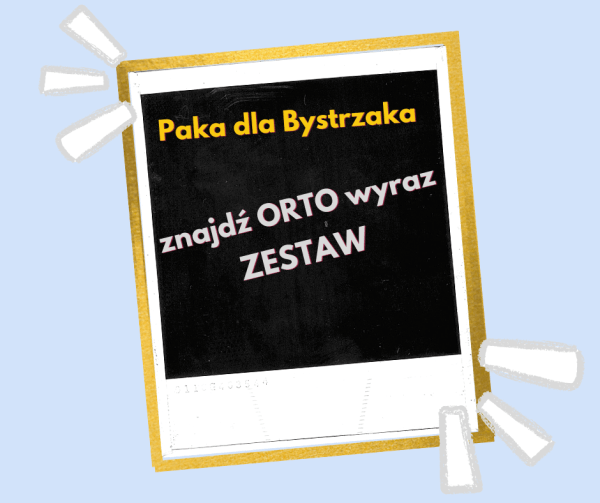 Etykieta Znajdź Ortowyraz Zestaw