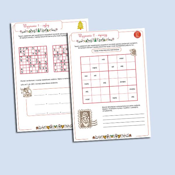 Kalendarz adwentowy. Sudoku (3)