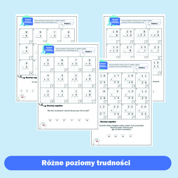 Działania pisemne Bystrzaka - odgadnij zagadkę - obrazek 4