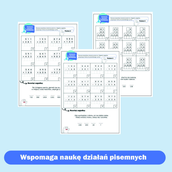 Dodaje i odejmuje pisemnie! Mega Paka - obrazek 3