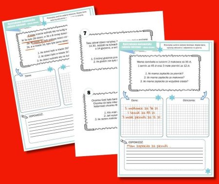idzie zima - wyzwania z matematyką